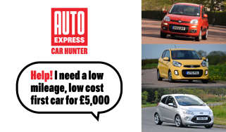 Car Hunter - used low mileage, low cost first cars, header